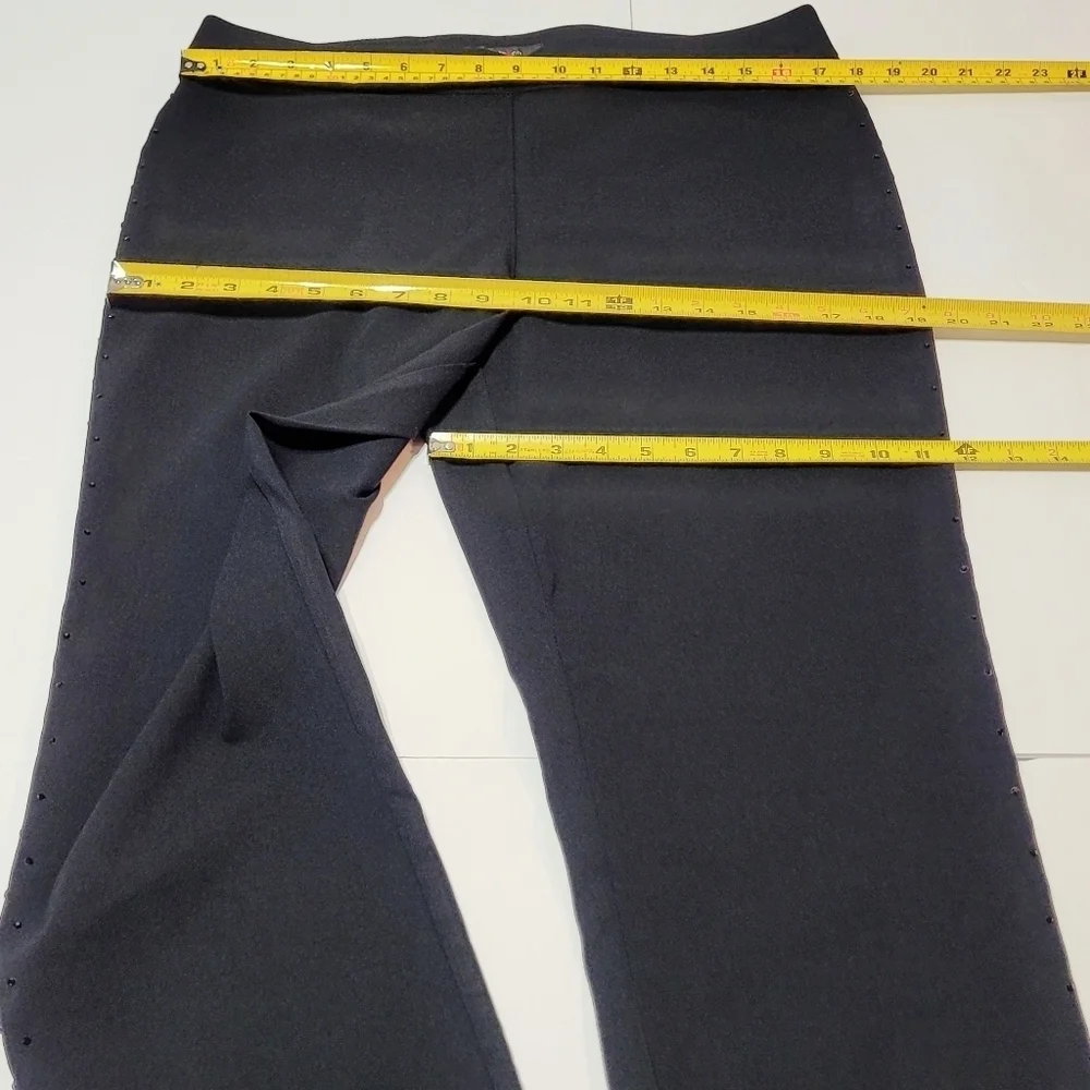 Style & Co. Black Pull on Leggins with Onyx Bling (L) - Picture 9 of 12